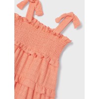 Рокля с презрамки от материя smock за момиче