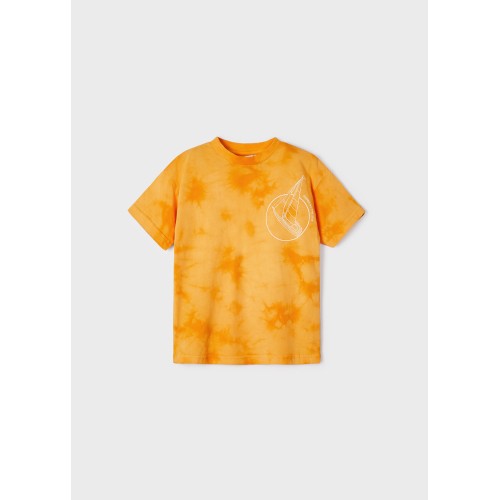 Тениска skater fit с щампа tie dye от памук за момче
