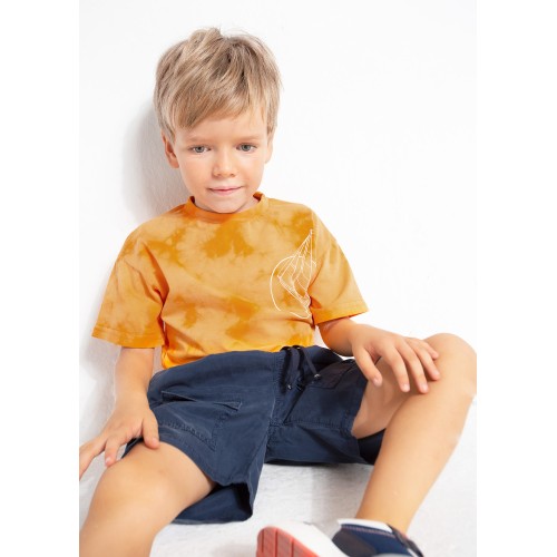 Тениска skater fit с щампа tie dye от памук за момче
