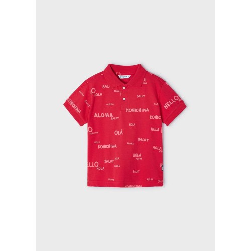 Поло тениска с щампа Better Cotton за момче