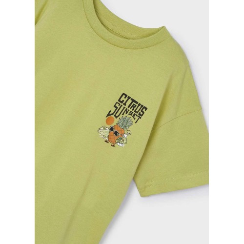 Тениска с щампа на гърба Better Cotton за момче