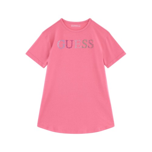 Дълга тениска за момиче с лого GUESS 