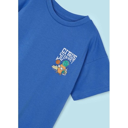 Тениска с щампа на гърба Better Cotton за момче