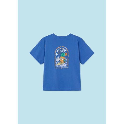 Тениска с щампа на гърба Better Cotton за момче