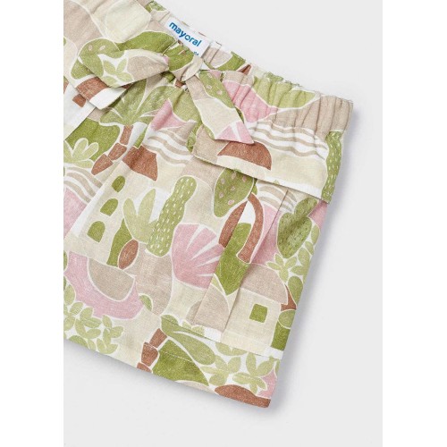 Къс панталон Better Cotton с щампа за момиче