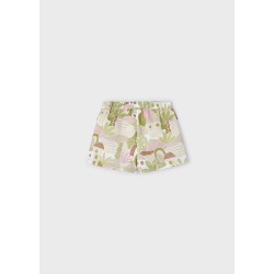 Къс панталон Better Cotton с щампа за момиче