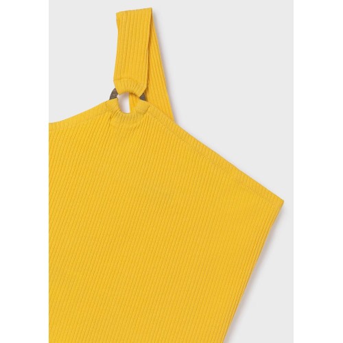 Асиметричен топ на ивици Better Cotton за момиче
