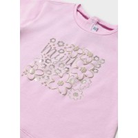 Тениска basic с метализирана рисунка за бебе