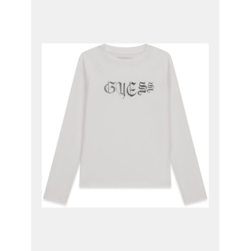 Блуза за момиче GUESS в бяло