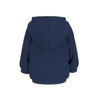 Суитшърт с цип и качулка GUESS в синьо