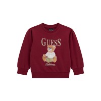 Блуза с дълъг ръкав за момиче GUESS в бордо