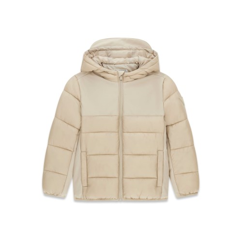 Яке с качулка за момче GUESS в бежов цвят