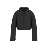 Късо сако с цип за момиче GUESS в черен цвят