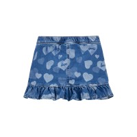 Къса пола от деним на сърца GUESS