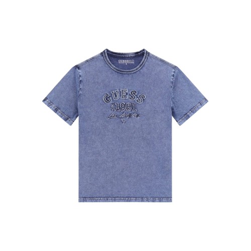 Ефектна тениска в синьо за момче GUESS 