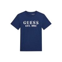 Тениска с лого в син цвят GUESS за момче