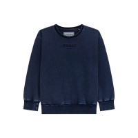 Пуловер с дълъг ръкав за момче GUESS в синьо