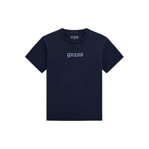 Тениска в синьо с надпис на гърба за момче GUESS 
