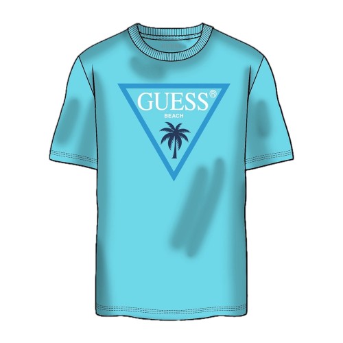 Тениска с бродерия лого Guess за момче