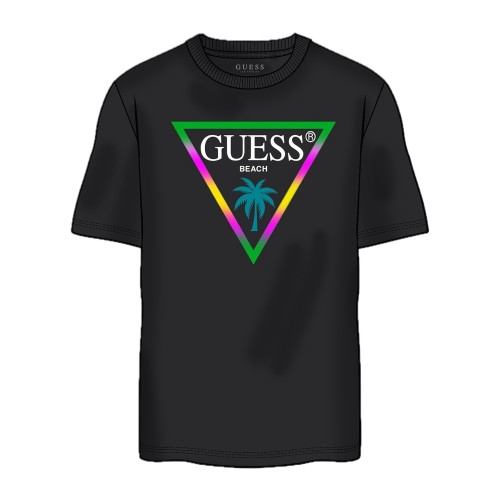 Тениска с бродерия лого Guess за момче