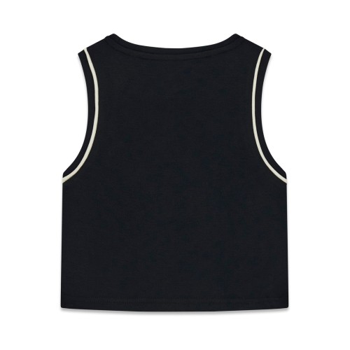 Top трикотажен Guess за момиче с лого бродерия