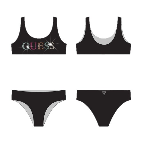 Бански 2ч Guess за момиче с лого