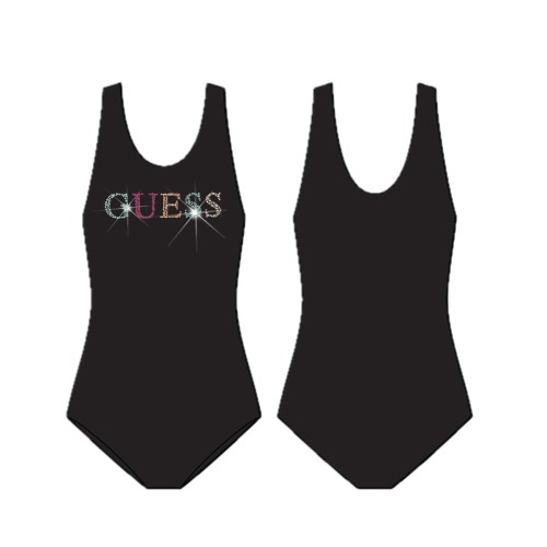 Цял бански за момиче GUESS с камъчета