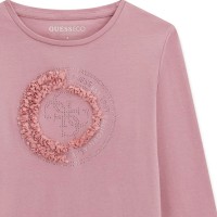 Блуза Guess за момиче с релефна апликация