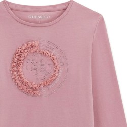 Блуза Guess за момиче с релефна апликация