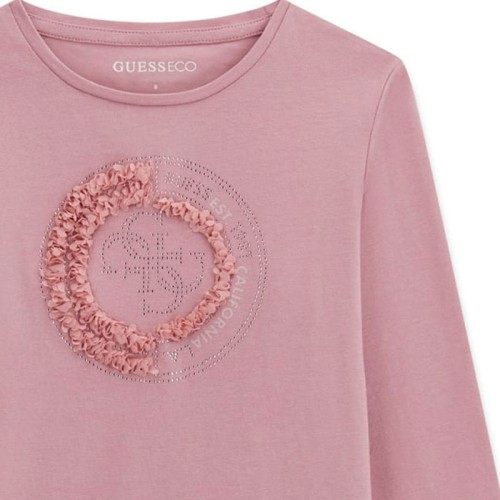 Блуза Guess за момиче с релефна апликация