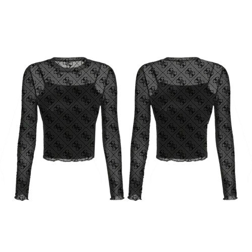 Елегантна блуза Guess за момиче с лого  