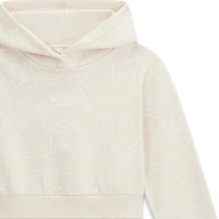 Суитчър с качулка Guess за момиче с принт лого