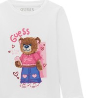 Блуза Guess за момиче с апликация мече и лого