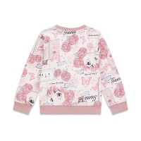 Блуза Guess за момиче с ефектен принт и лого