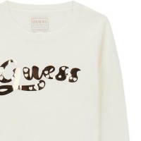 Блуза Guess за момиче със златисто лого