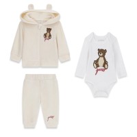 Бебешки комплект Guess универсален от три части с боди 