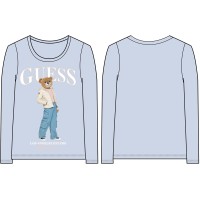 Блуза  Guess за момиче с принт мече regular fit