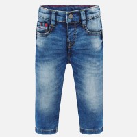 Дълъг дънков панталон slim fit за бебе момче