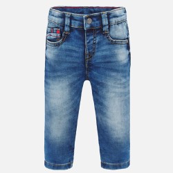 Дълъг дънков панталон slim fit за бебе момче